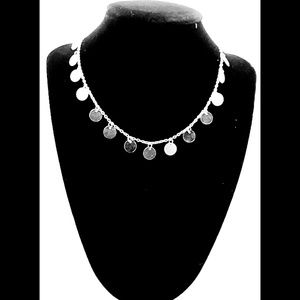 Silver Disk Necklace